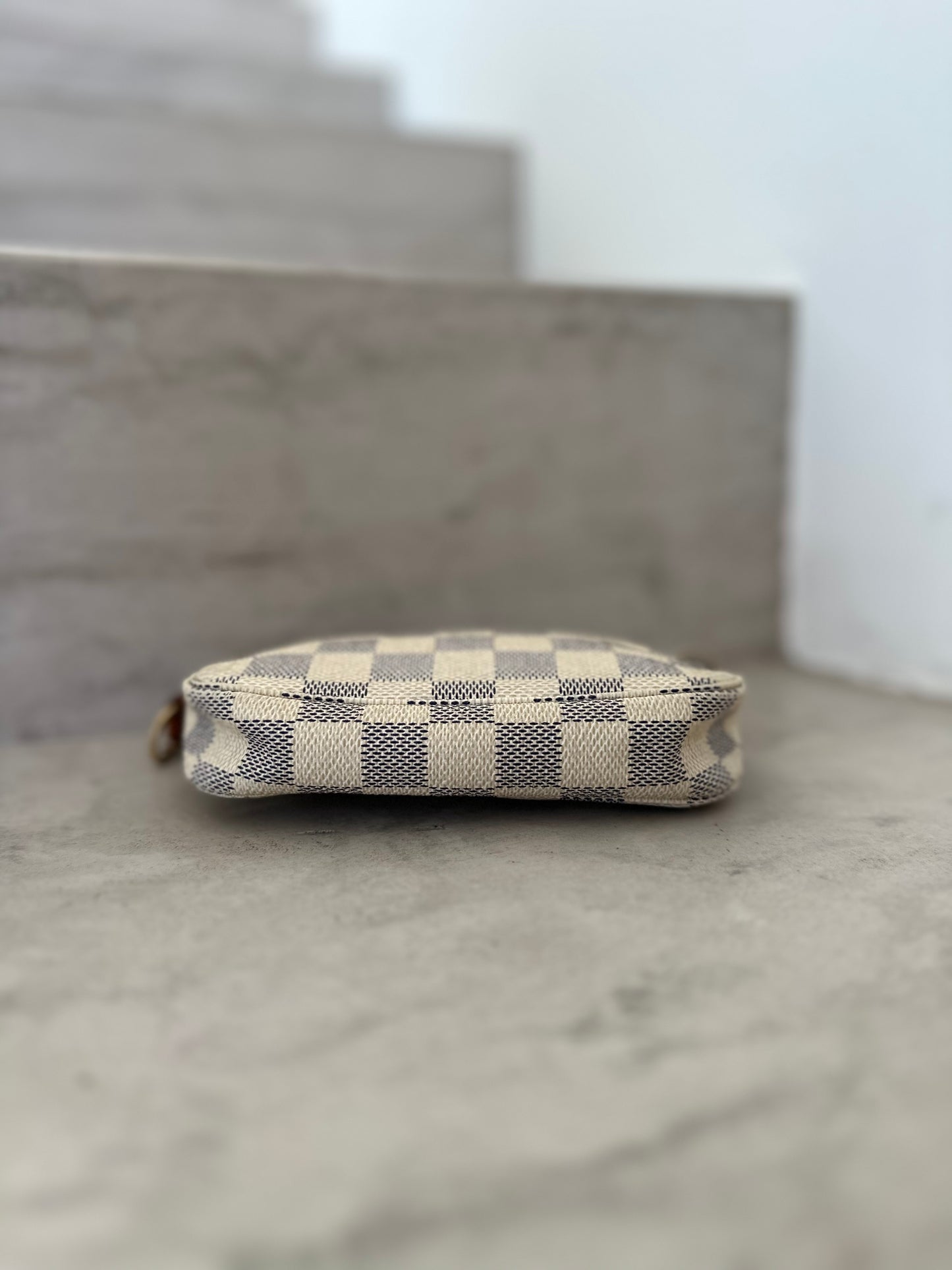 Mini Pochette damier azur