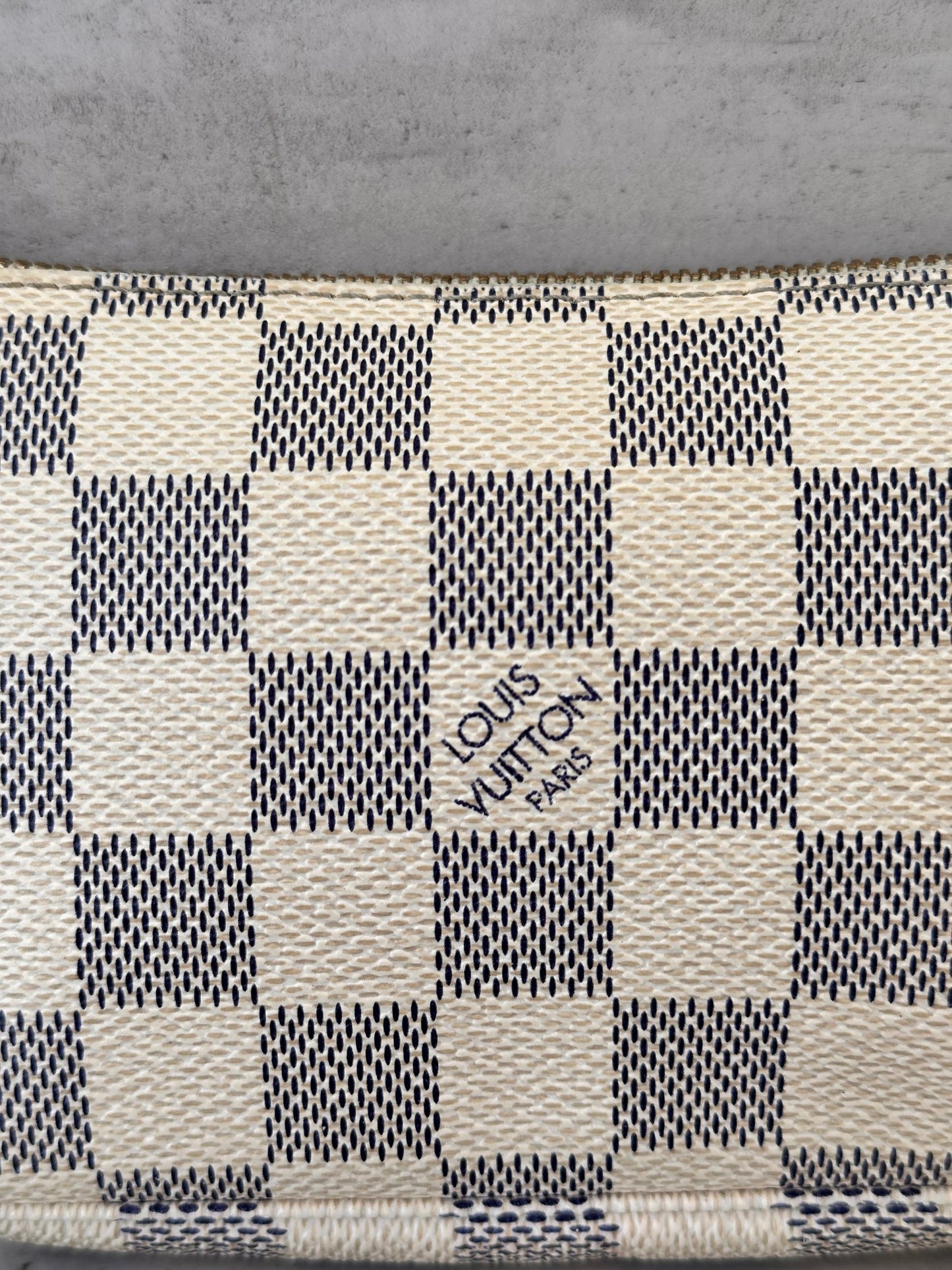 Mini Pochette damier azur